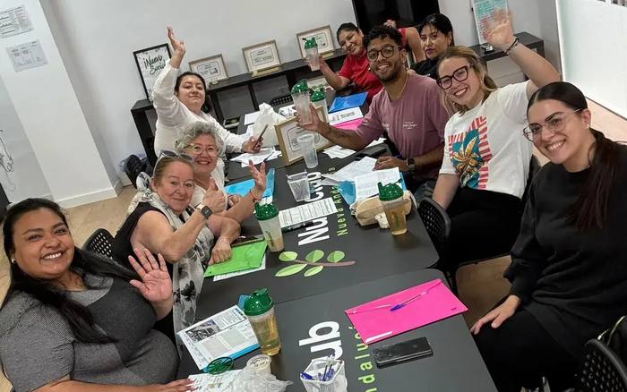 Socios del Nutriclub Nueva Andalucía en el club