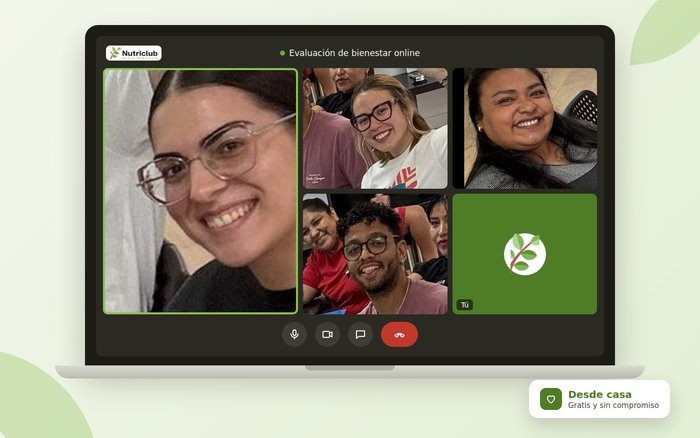 Evaluación de bienestar online por videollamada con el Nutriclub